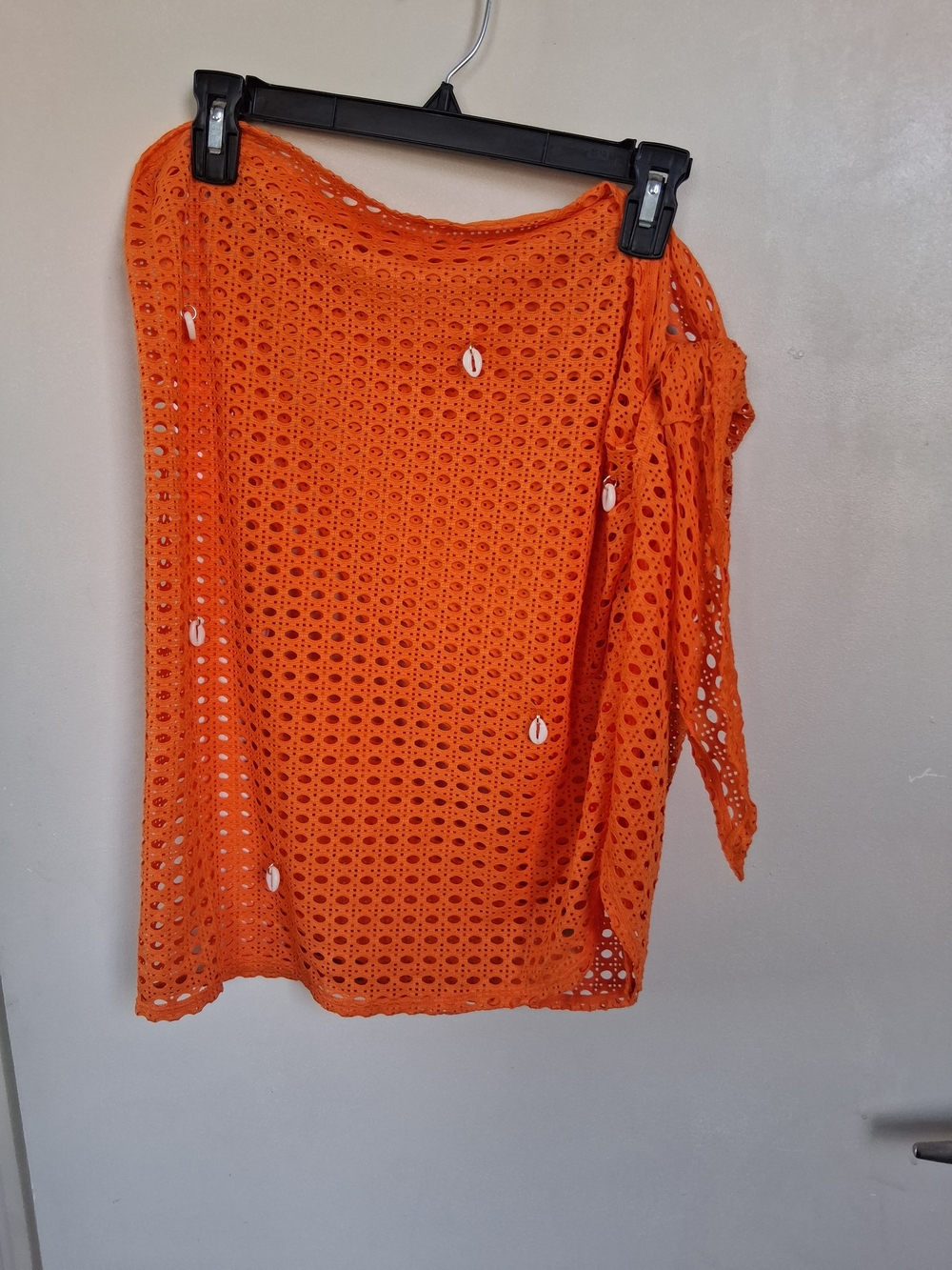 SUMMER SALE Hot Girl Summer Orange  Shell-Embellished Women's Sarong